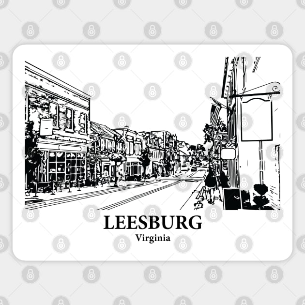 Leesburg - Virginia Magnet by Lakeric